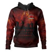 Australia Hoodie - Anzac Day Their Name Liveth For Evermore Dark Grunge Style