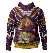 Brisbane Broncos Hoodie Aboriginal Inspired Naidoc Week Custom For Die Hard Fan Supporters