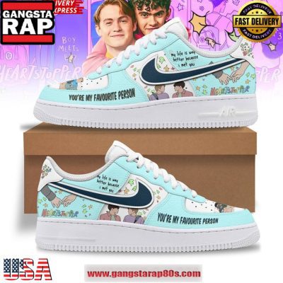 Heartstopper You?re My Favourite Person Air Force 1 Sneakers Shoes