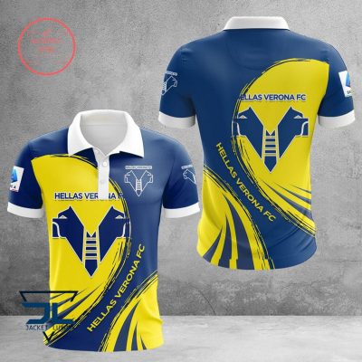 Hellas Verona FC Blue Yellow Polo Shirt V2