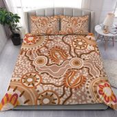 Australia Aboriginal Bedding Set - Aboriginal Dot Design Artwork Bedding Set