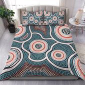 Australia Aboriginal Bedding Set - Aboriginal Style Of Dot Art  Bedding Set