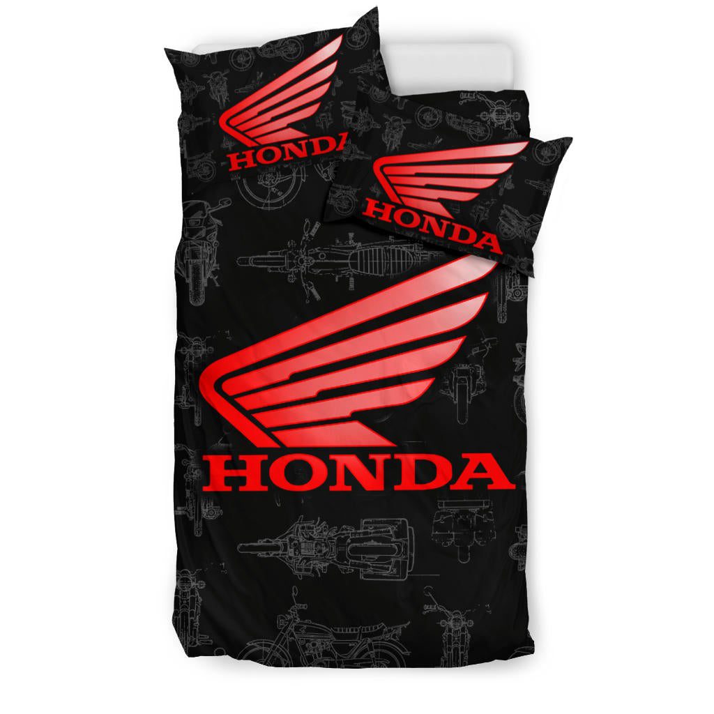Honda Motorcycles Black Bedding Set Honda Motorcycles Black Bedding Set
