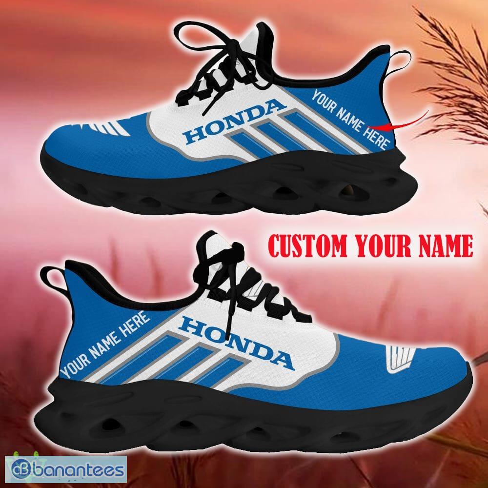 Honda Motorcycles Custom Name Blue White Max Soul Shoes Honda Motorcycles Custom Name Blue White Max Soul Shoes