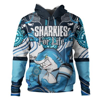 Cronulla-Sutherland Sharks Hoodie - Sharkies With Aboriginal Style Hoodie