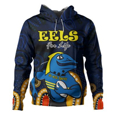 Parramatta Eels Custom Hoodie - Parramatta Eels For Life With Naidoc Week Style Hoodie