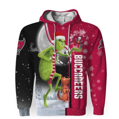 NFL Tampa Bay Buccaneers The Grinch Christmas Pullover Hoodie