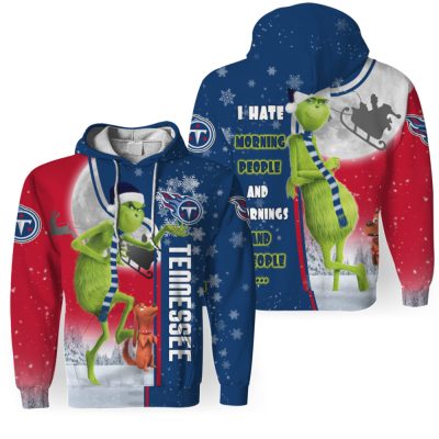 NFL Tennessee Titans The Grinch Christmas Pullover Hoodie