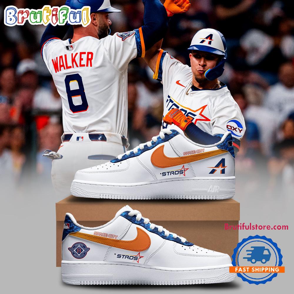 Houston Astros 2025 City Connect New Air Force 1 Shoes Sneaker Houston Astros 2025 City Connect New Air Force 1 Shoes Sneaker