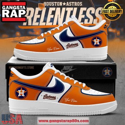 Houston Astros Relentless Limited Edition Air Force 1 Running Sneakers Shoes