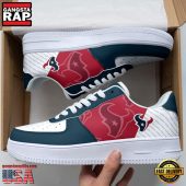 NFL Houston Texans Basic Pattern Football New Design Air Force 1 Running Sneakers Shoes