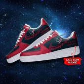 NFL Custom Name Houston Texans Super Bowl Air Force 1 Sneaker Shoes