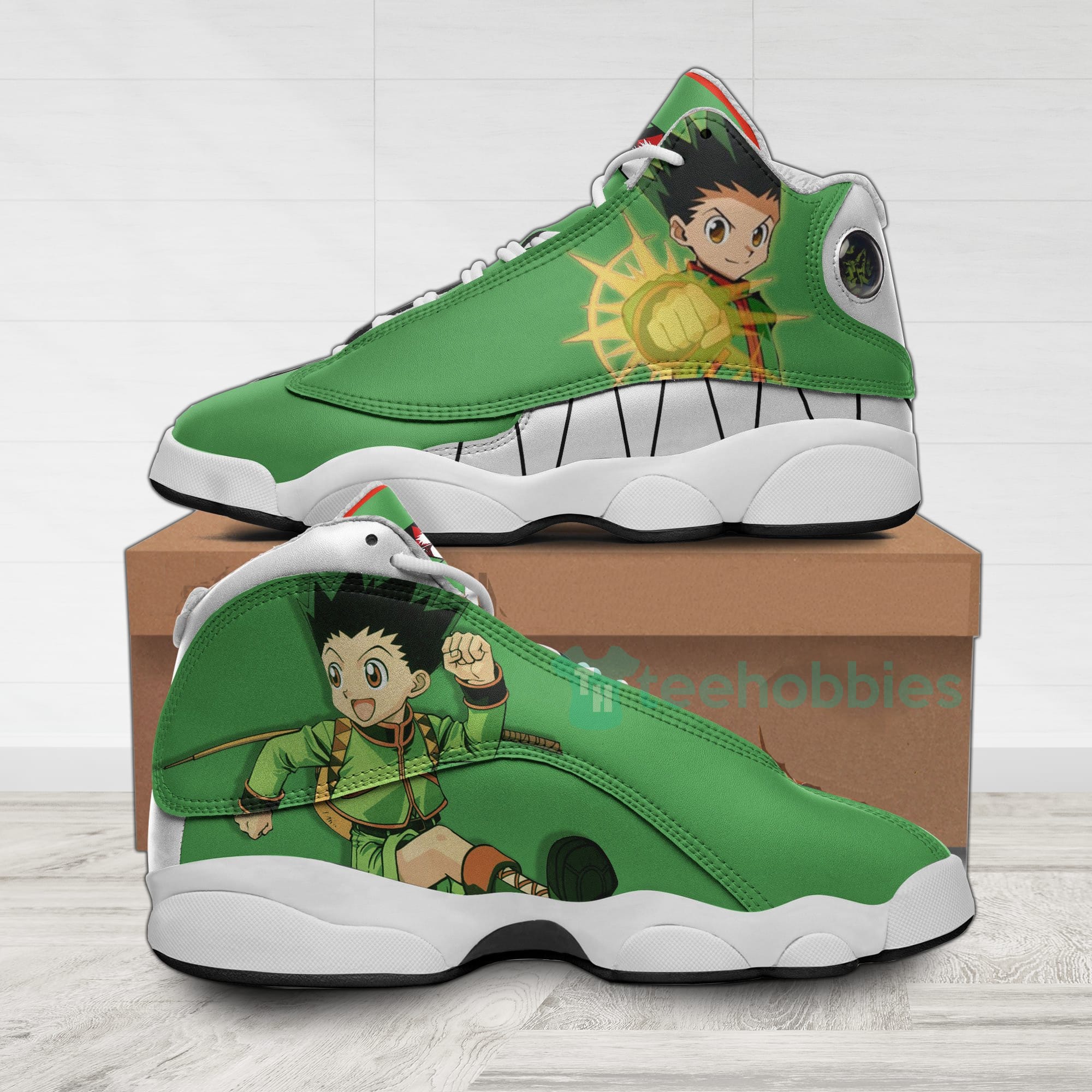 HUNTER X HUNTER Gon Freecss Green Air Jordan 13 Shoes HUNTER X HUNTER Gon Freecss Green Air Jordan 13 Shoes