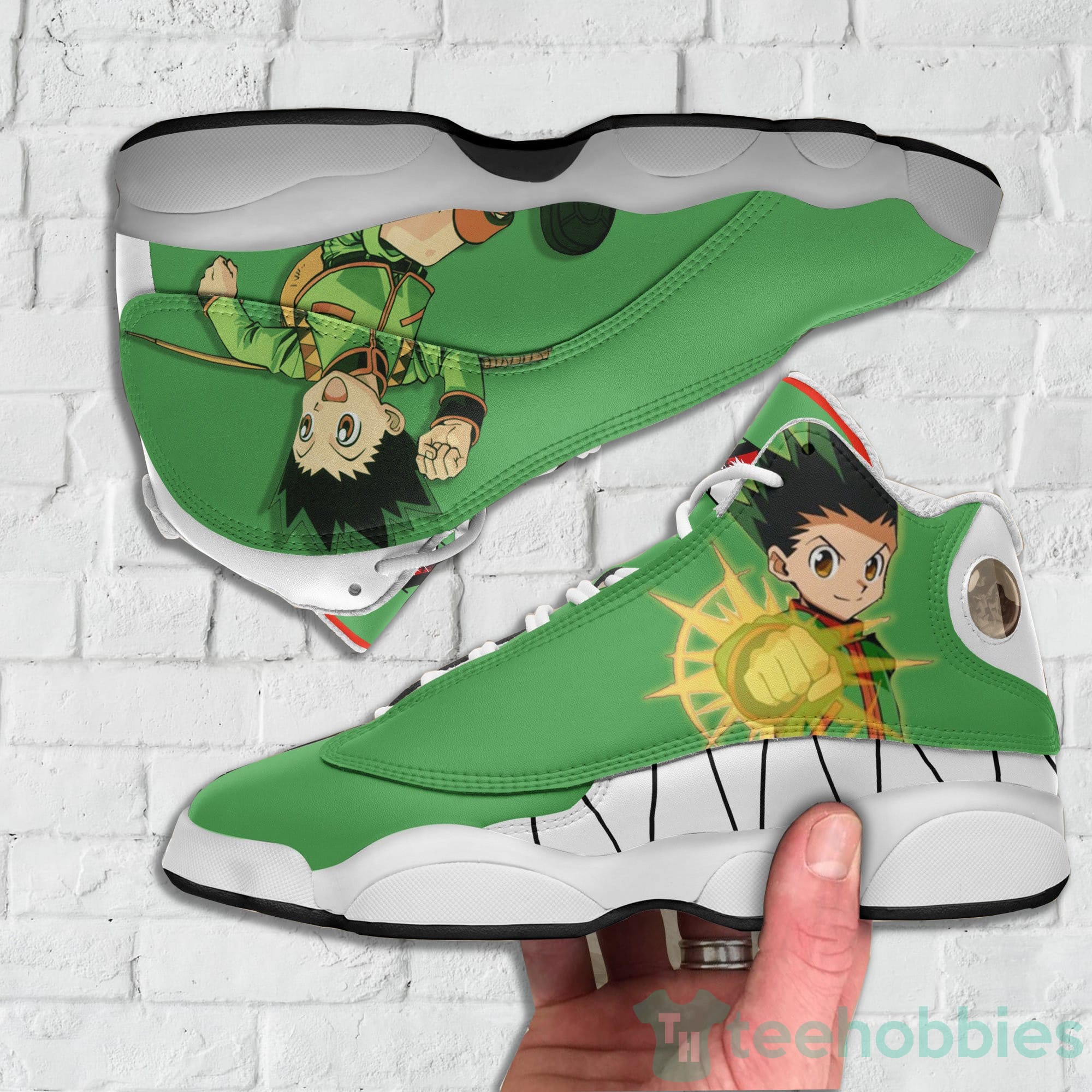 HUNTER X HUNTER Gon Freecss Green Air Jordan 13 Shoes HUNTER X HUNTER Gon Freecss Green Air Jordan 13 Shoes