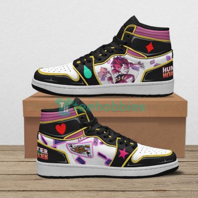 HUNTER X HUNTER Hisoka Black White Air Jordan 1 High Sneakers