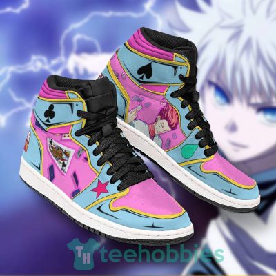 HUNTER X HUNTER Hisoka Pink Light Blue Air Jordan 1 High Sneakers