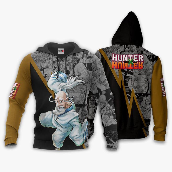HUNTER X HUNTER Isaac Netero Manga Style Pullover Hoodie HUNTER X HUNTER Isaac Netero Manga Style Pullover Hoodie