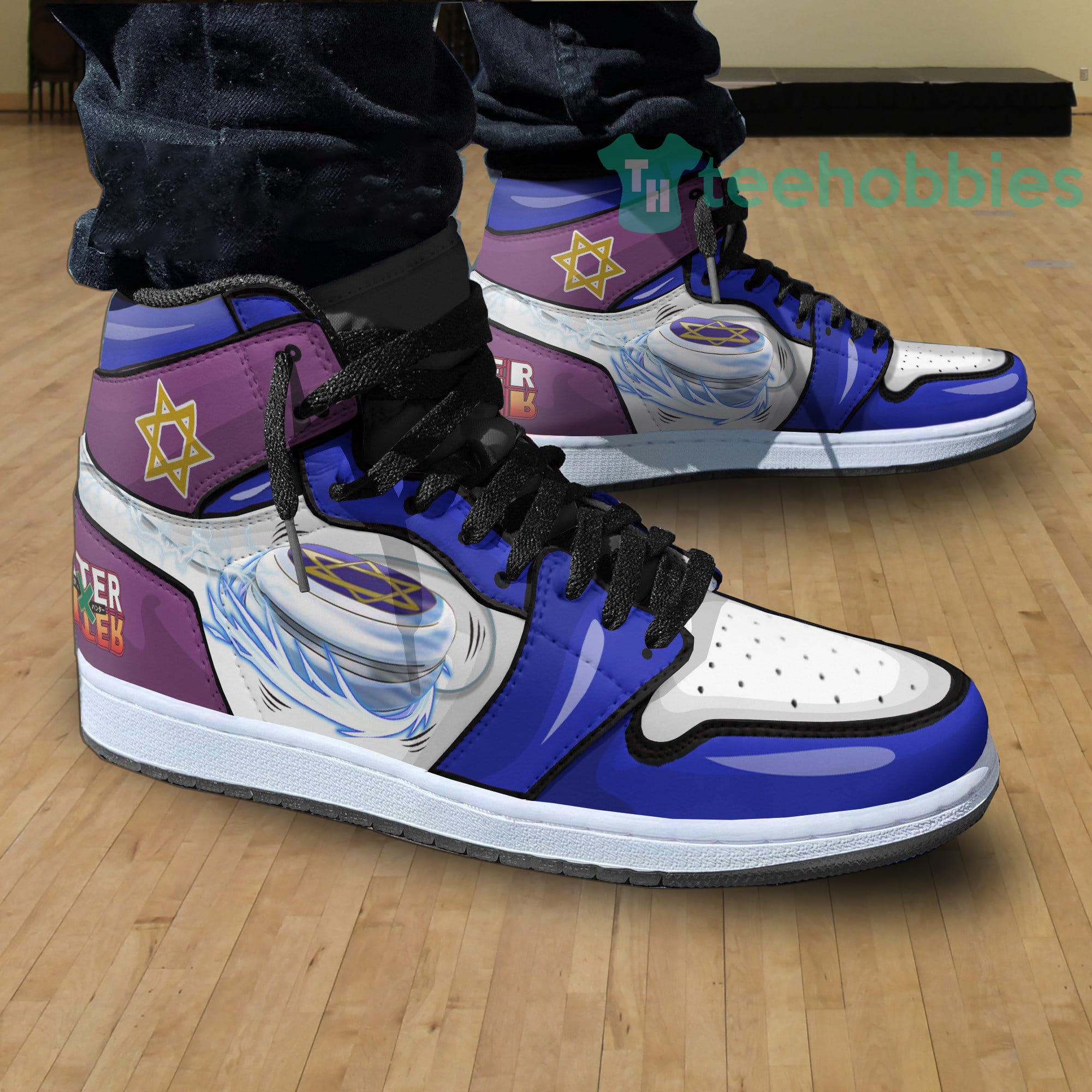 HUNTER X HUNTER Killua Zoldyck Anime Air Jordan 1 High Sneakers HUNTER X HUNTER Killua Zoldyck Anime Air Jordan 1 High Sneakers