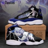 HUNTER X HUNTER Killua Zoldyck Black Blue Air Jordan 13 Shoes