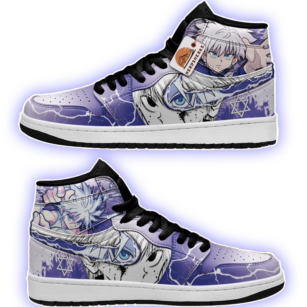 HUNTER X HUNTER Killua Zoldyck Limited Air Jordan 1 High Sneakers HUNTER X HUNTER Killua Zoldyck Limited Air Jordan 1 High Sneakers