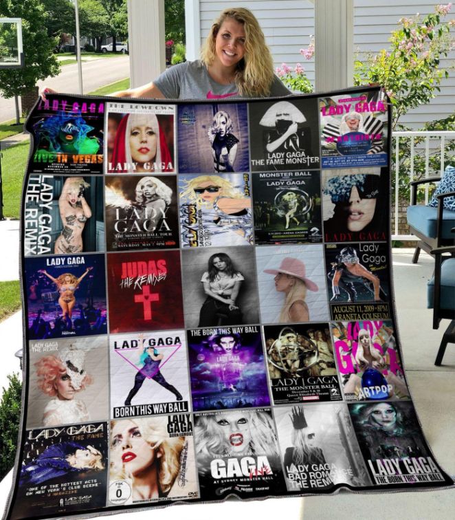 Lady Gaga Albums Quilt Blanket V3 Lady Gaga Albums Quilt Blanket V3
