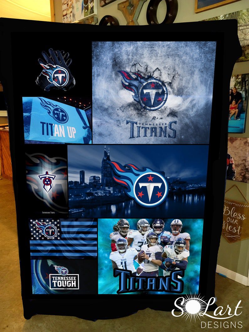 NFL Tennessee Titans Legends Quilt Blanket NFL Tennessee Titans Legends Quilt Blanket