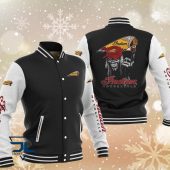 Indian Motorcycles Black White Baseball Jacket