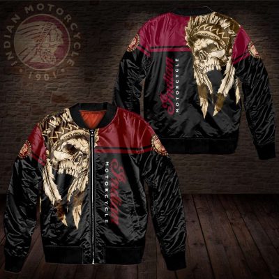 Indian Motorcycles Golden Skull Bomber Jacket