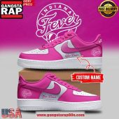 Indiana Fever Pink Sport Air Force 1 Sneakers Shoes
