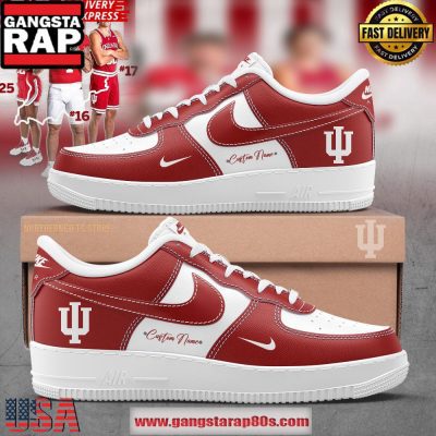 Indiana Hoosiers Custom Air Force 1 Sneakers Shoes