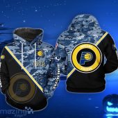 NBA Indiana Pacers Black Camo Pullover Hoodie V2
