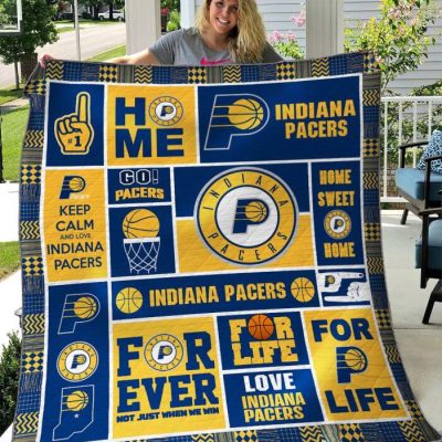 NBA Indiana Pacers Quilt Blanket V3
