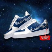 NFL Custom Name Indianapolis Colts Super Bowl Air Force 1 Sneaker Shoes