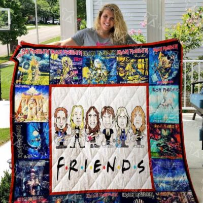 Iron Maiden Friends Quilt Blanket