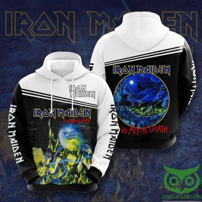 Iron Maiden Black White Death Pullover Hoodie