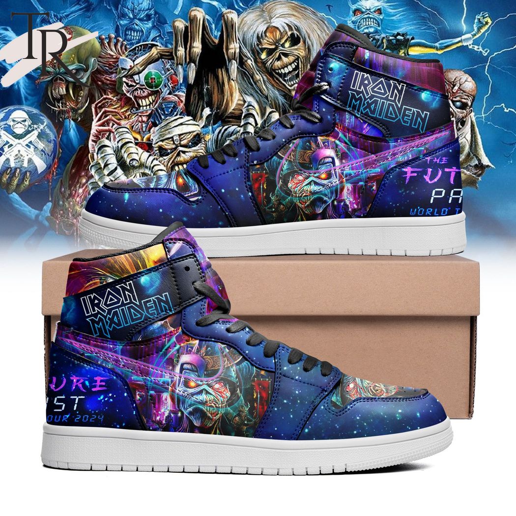 Iron Maiden The Future Past Tour 2024 Air Jordan 1 High Sneakers Iron Maiden The Future Past Tour 2024 Air Jordan 1 High Sneakers