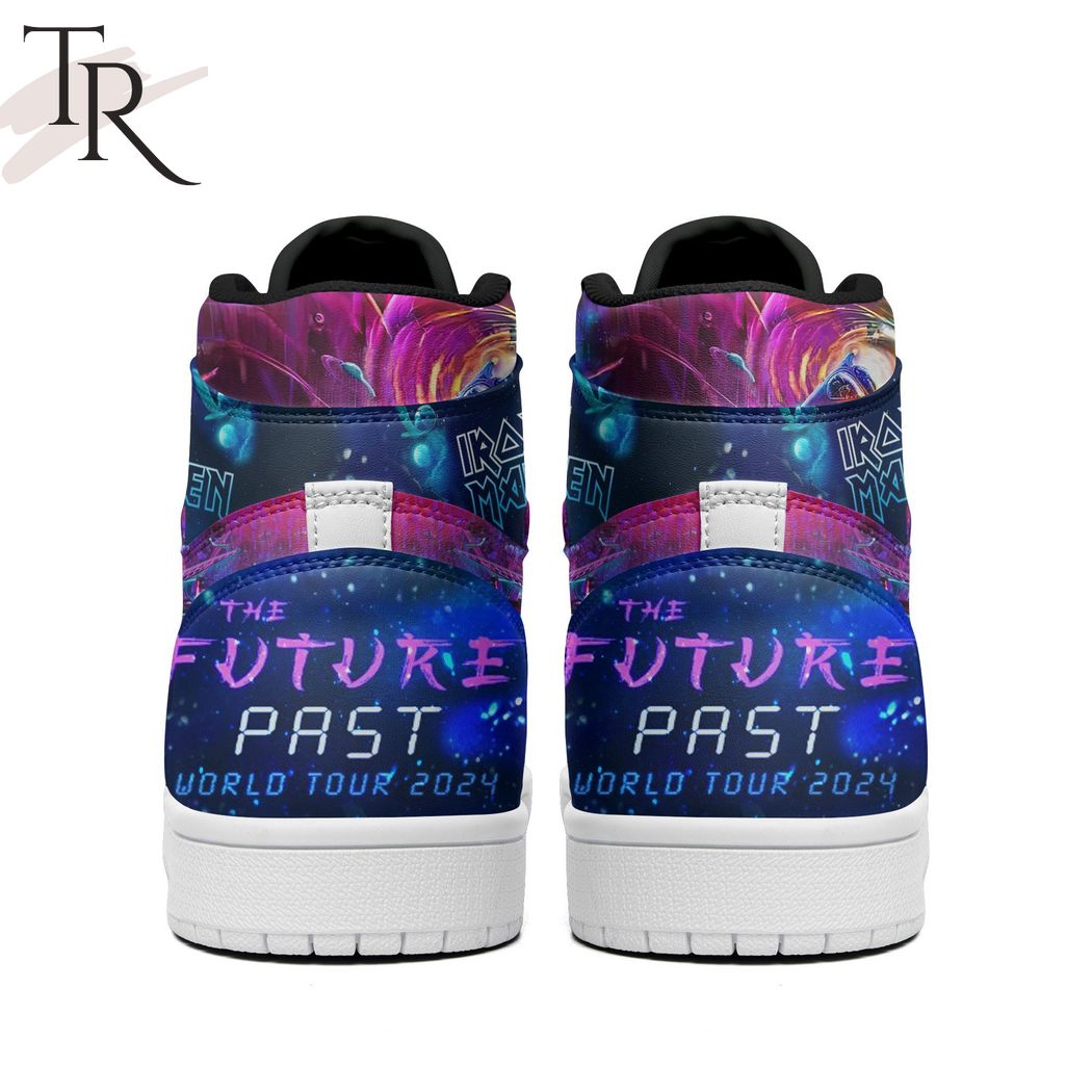 Iron Maiden The Future Past Tour 2024 Air Jordan 1 High Sneakers Iron Maiden The Future Past Tour 2024 Air Jordan 1 High Sneakers
