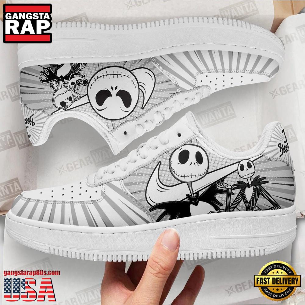 Jack Skellington Air Force 1 Shoes Sneakers Jack Skellington Air Force 1 Shoes Sneakers