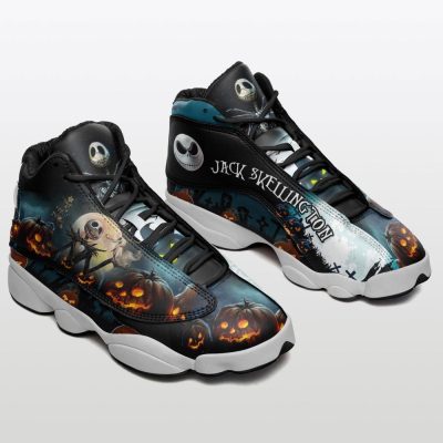 Jack Skellington Air Jordan 13 Sneakers, Gift For Men And Women