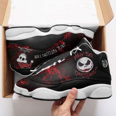 Jack Skellington Air Jordan 13 Sneakers Sneakers, Best Gift For Men And Women