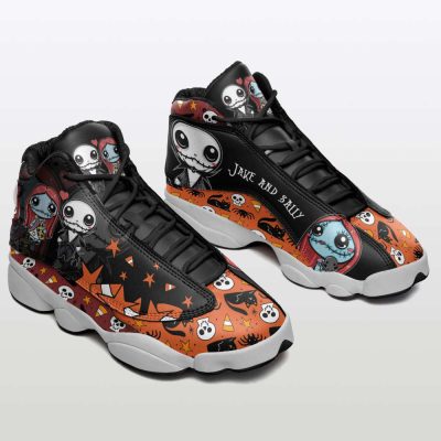 Jack Skellington Halloween Air Jordan 13 Sneakers, Best Gift For Men And Women
