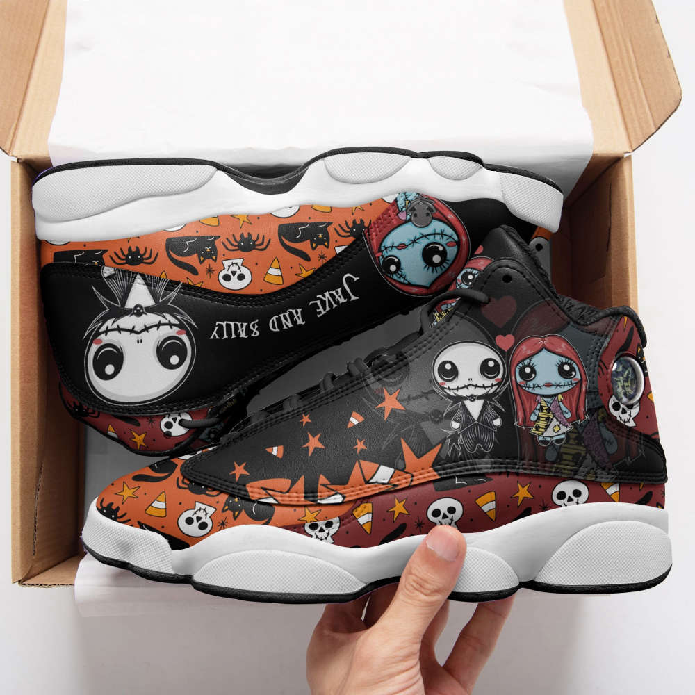 Jack Skellington Halloween Air Jordan 13 Sneakers, Best Gift For Men And Women Jack Skellington Halloween Air Jordan 13 Sneakers, Best Gift For Men And Women