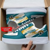 NFL Custom Name Jacksonville Jaguars Super Bowl Air Force 1 Shoes Sneakers