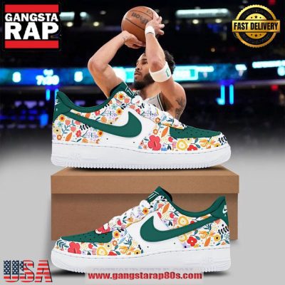 Jayson Tatum Welcome To The Garden Limited Air Force 1 Running Sneakers Shoes