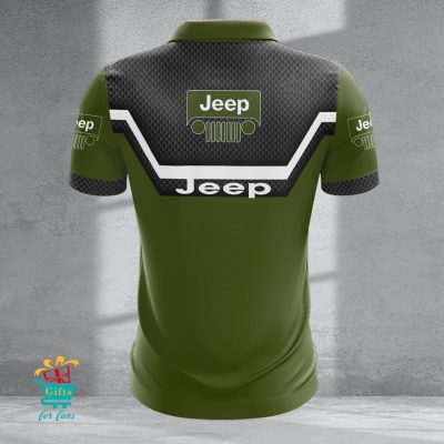 Jeep Custom Name New Design Zipper Polo Shirt