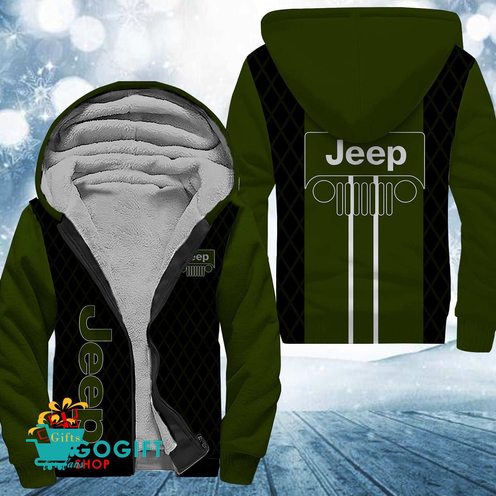 Jeep New Style Fleece Hoodie Jeep New Style Fleece Hoodie