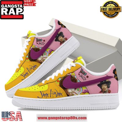 Jimi Hendrix Guitarist Limited Edition Air Force 1 Running Sneakers Shoes