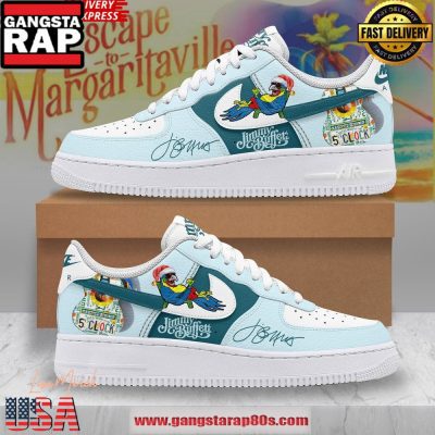 Jimmy Buffett Escape to Margaritaville Limited Edition Air Force 1 Sneakers Shoes