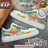 Jimmy Buffett Living Life Like A Song Air Force 1 Running Sneakers Shoes