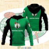 NBA Boston Celtics Green Black Pullover Hoodie V8